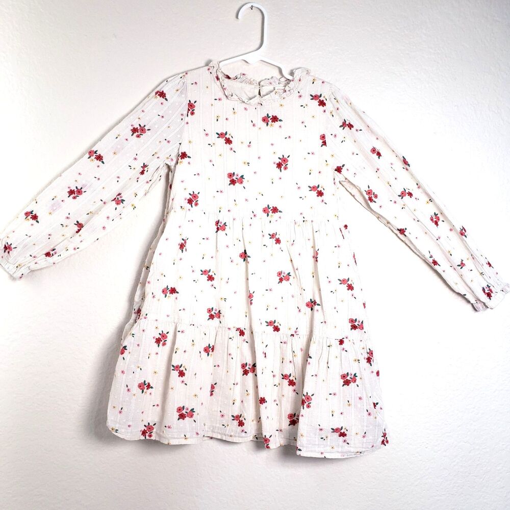 Cat & Jack Floral Long Sleeve Dress 6/6x